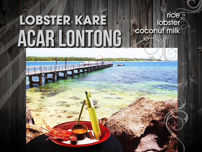 Lobster kare with Acar and lontong