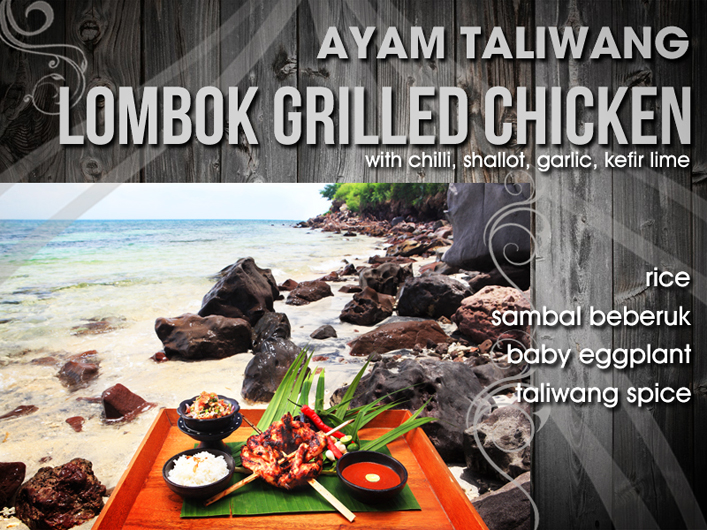 Ayam taliwang - lombok grilled chicken 